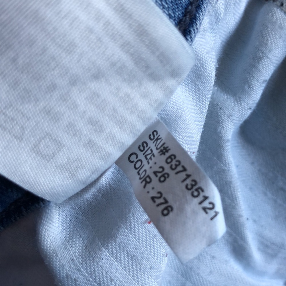 Abercrombie & Fitch Curve Love The Skinny High Rise Jeans Raw Hem Size 26 - Picture 10 of 15